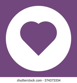 heart Icon vector flat design