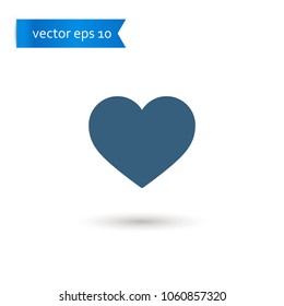 heart. heart icon. heart vector. flat style. sign design vector. sign design. Vector EPS 10