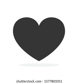Heart icon - vector. Heart icon in flat style. Symbol of Love isolated