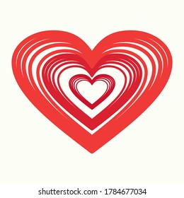 
icono del corazón, vector del corazón con estilo plano. signo de amor