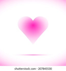 Heart Icon Vector with Four Color Variations 