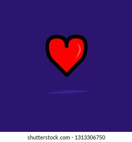 Heart icon vector illlustration, vector icon of hearts
