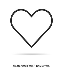 Heart icon. Vector illustration