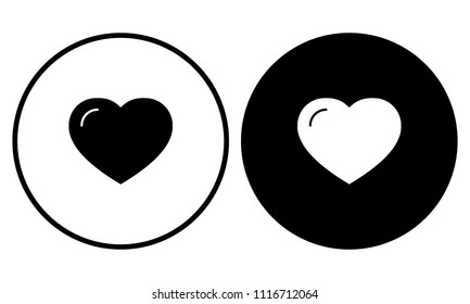 Heart icon. Vector illustration