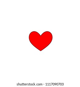 Heart icon vector illustration.