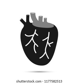 Heart icon. Vector illustration.