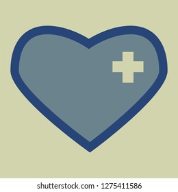 HEART ICON. VECTOR ILLUSTRATION
