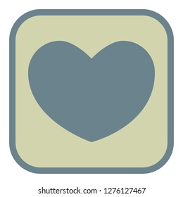HEART ICON. VECTOR ILLUSTRATION