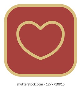 HEART ICON. VECTOR ILLUSTRATION