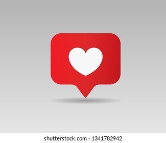 Heart icon. Vector illustration. 