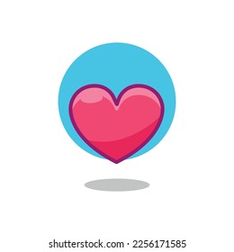 heart icon vector Illustration .
