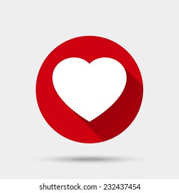 Heart icon. Vector illustration