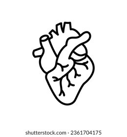 Heart icon in vector. Illustration