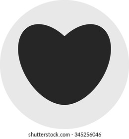 Heart icon . Vector illustration.
