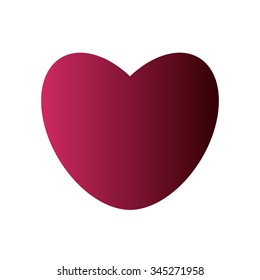 Heart icon . Vector illustration.