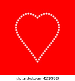 Heart icon, vector illustration
