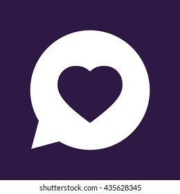 Heart icon. Vector illustration