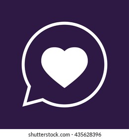 Heart icon. Vector illustration - Shutterstock ID 435628396