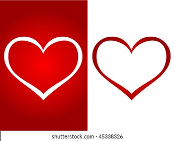 Heart icon vector illustration.