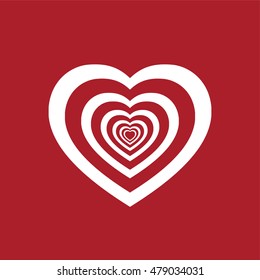 Heart icon. Vector illustration