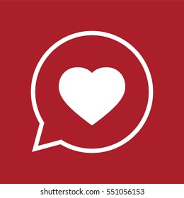 Heart icon. Vector illustration