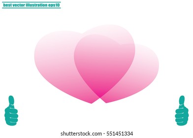 heart icon vector illustration.