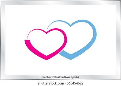 heart icon vector illustration