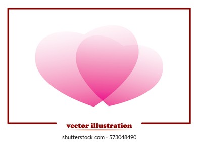 heart icon vector illustration.