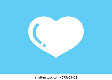 heart icon vector illustration.