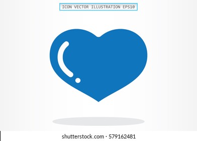 heart icon vector illustration.