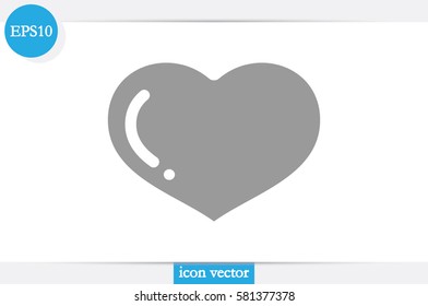 heart icon vector illustration.