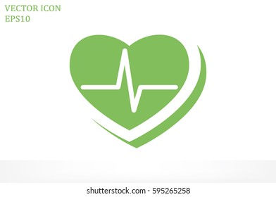 heart icon vector illustration.