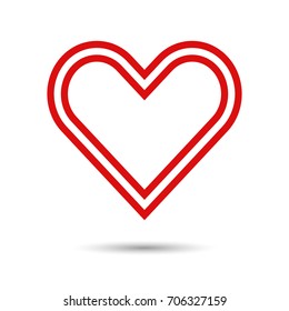 Heart icon. Vector illustration