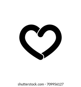 heart icon, vector illustration