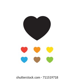 Heart icon vector illustration.