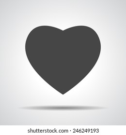heart icon, vector illustration. bubble  icon for live stream video, chat, likes, websites, blog
