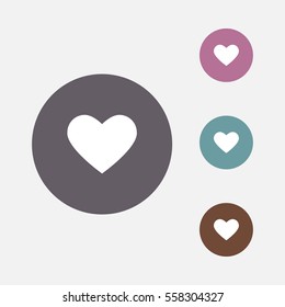 heart icon vector illustration, can be used for web and design.