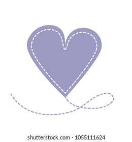 Heart icon vector illustration. Cute minimalist style.