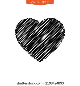 Diseño de ilustración vectorial de icono cardíaco   