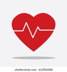 Heart icon, vector illustration design. Medicine and health care objects.