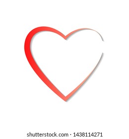 Heart icon vector. Vector Illustration. Eps 10