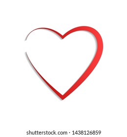Heart icon vector. Vector Illustration. Eps 10