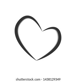Heart icon vector. Vector Illustration. Eps 10