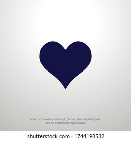 icono del corazón. Ilustración del vector EPS 10.