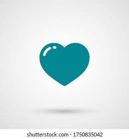icono del corazón. Ilustración del vector EPS 10.