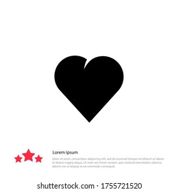 heart Icon. Vector illustration EPS 10.