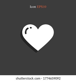 heart icon. Vector illustration EPS 10.