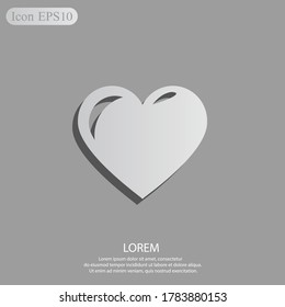 heart icon. Vector illustration EPS 10.