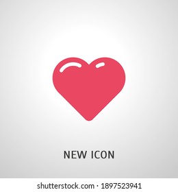 heart icon. Vector illustration EPS 10.