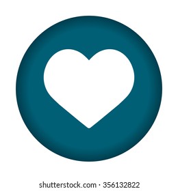 Heart icon. Vector illustration eps 10.